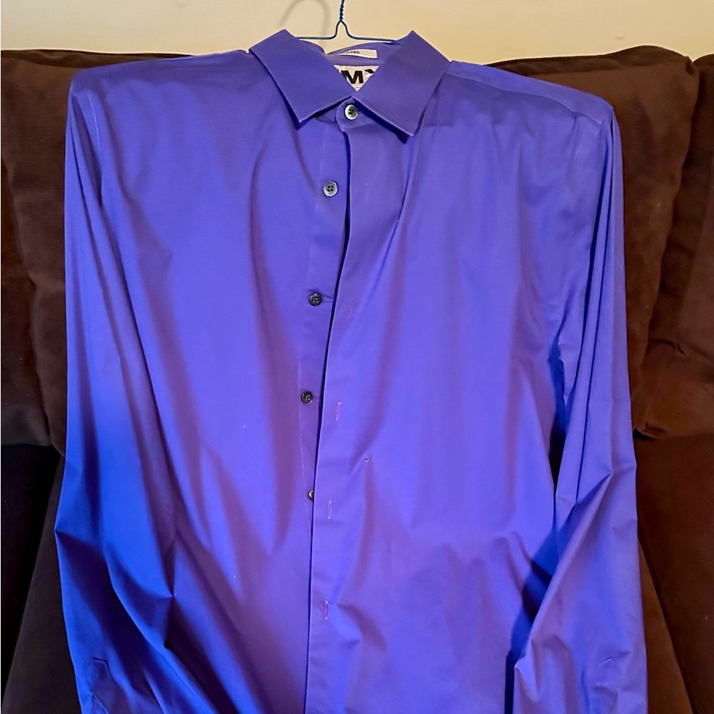Express 1MX Fitted Long Sleeve Shirt Size Large